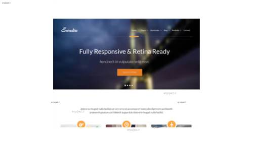 قالب وب سایت Emmeline  قالب وب سایت Emmeline