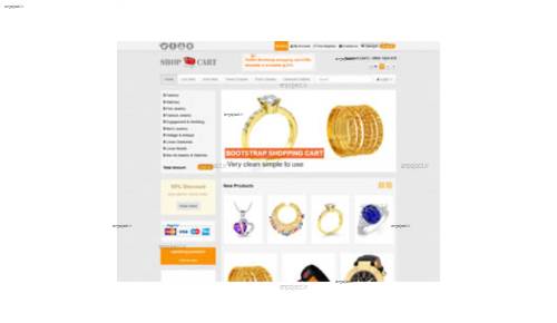 قالب وب سایت Shop Cart  قالب وب سایت Shop Cart