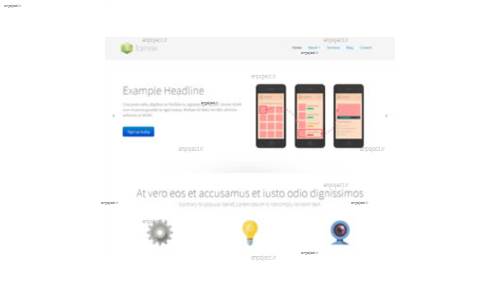 قالب وب سایت Fornax  قالب وب سایت Fornax