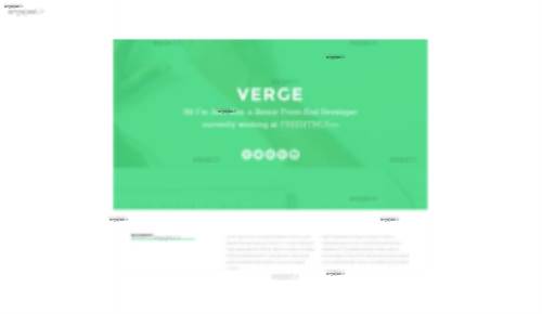 قالب وب سایت Verge 