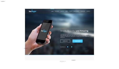 قالب وب سایت Bazinger  قالب وب سایت Bazinger
