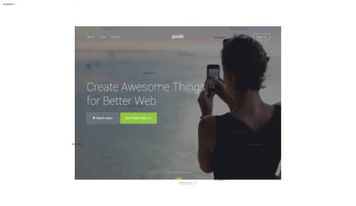 قالب وب سایت Guide 