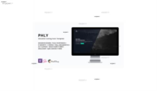 قالب صفحه در دست ساخت PHLY به صورت HTML