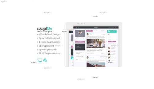 وردپرس خود را به شبکه اجتماعی تبدیل کنید با پوسته socialMe وردپرس خود را به شبکه اجتماعی تبدیل کنید با پوسته socialMe