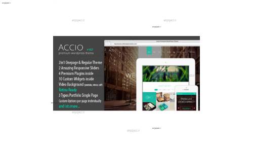 دانلود قالب تک صفحه ای Accio برای وردپرس