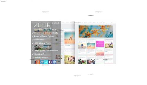 دانلود قالب وبلاگی Zefir نسخه 2.0 برای وردپرس