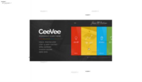 دانلود پوسته رزومه کاری و نمونه کار CeeVee برای وردپرس