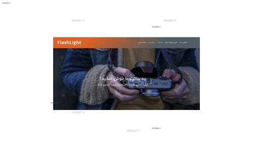 قالب HTML سایت عکاسی Flash Light فارسی