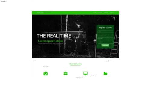 قالب وب سایت Green Fire  قالب وب سایت Green Fire