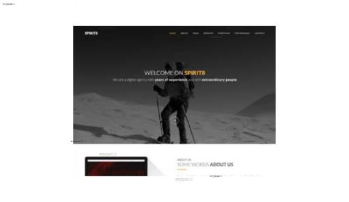 قالب وب سایت Spirit8  قالب وب سایت Spirit8