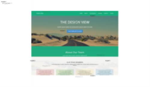 قالب وب سایت Design View 