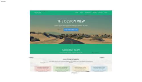 قالب وب سایت Design View 