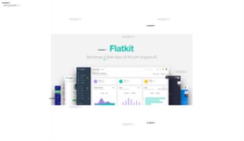 قالب مدیریت وب سایت Flatkit به صورت HTML