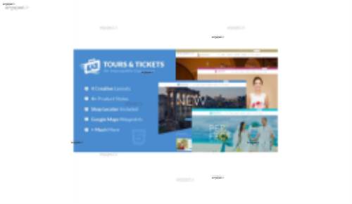 دانلود قالب HTML تور و بلیط Tours &amp;#038; Tickets