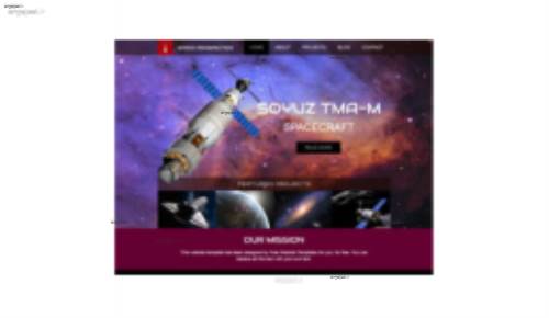 قالب وب سایت Space Prospection 