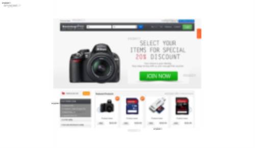 قالب وب سایت Bootstrap Shop 