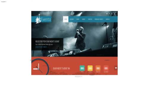 قالب وب سایت Evento  قالب وب سایت Evento