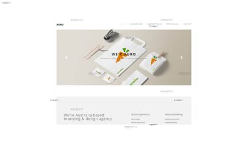 قالب وب سایت Auro 