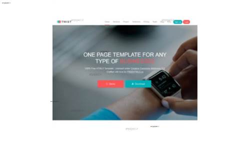 قالب وب سایت Twist 