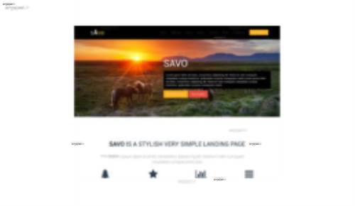 قالب وب سایت SAVO 
