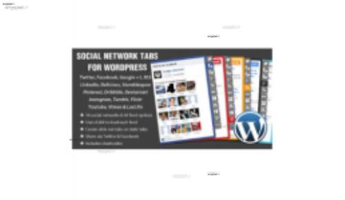 افزونه وردپرس منو شبکه های اجتماعی Social Network Tabs