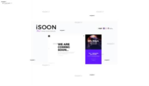 دانلود قالب HTML صفحه به زودی iSOON