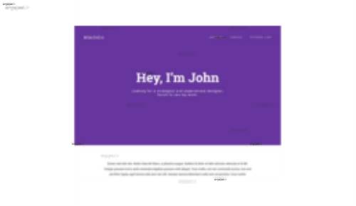 قالب وب سایت Minifolio 