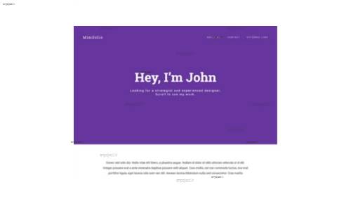 قالب وب سایت Minifolio 