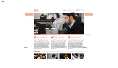 قالب وب سایت Jetro 