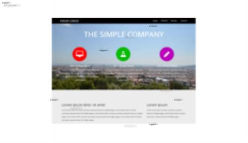 قالب وب سایت Simple Company 