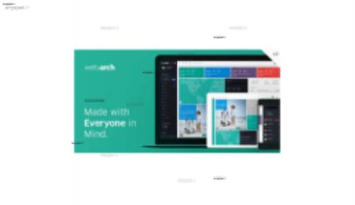 قالب مدیریت وب سایت Webarch به صورت HTML