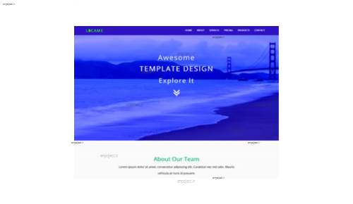 قالب وب سایت LOCAME 