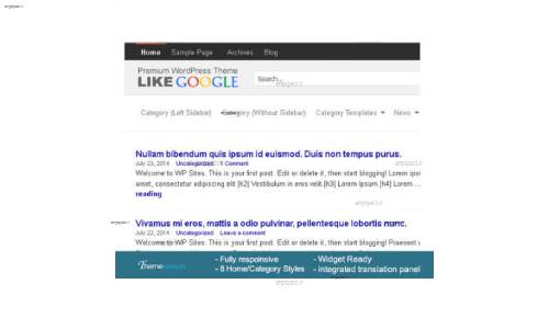 قالب وردپرس وبلاگی و شخصی LikeGoogle