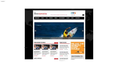 قالب وب سایت The News Reporter 
