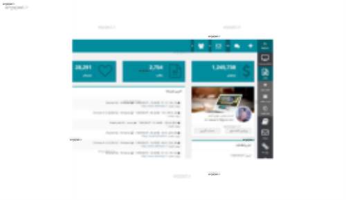 قالب HTML مدیریت وب سایت RSadmin فارسی