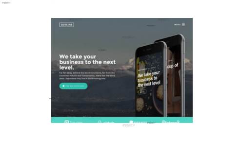 قالب وب سایت Outline 