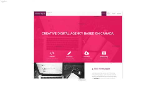 قالب وب سایت MonkeyDigital  قالب وب سایت MonkeyDigital