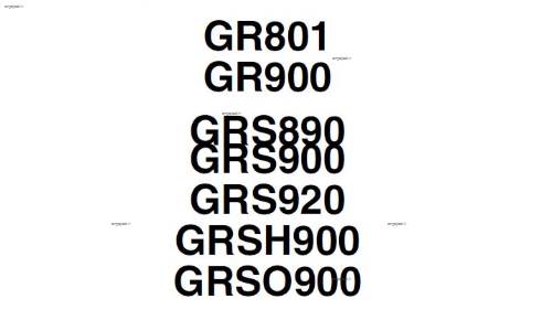 کتابچه ی راهنمای گیربکسهای gr801 gr900 grs890 grs900 grs920 grsh900 grso900