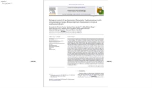 Biological control of cyathostomin (Nematoda: Cyathostominae) with nematophagous fungus Monacrosporium thaumasium in tropical southeastern Brazil