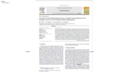 Are plant cell wall hydrolysing enzymes of saprobe fungi implicated in the biological control of the Verticillium dahliae pathogenesis?
