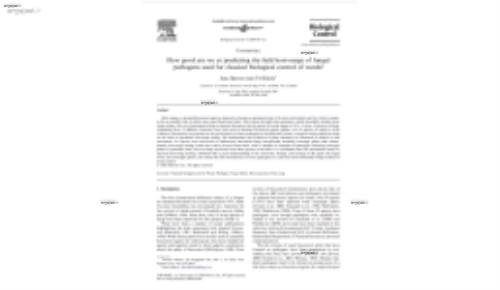 How good are we at predicting the field host-range of fungal pathogens used for classical biological control of weeds?
