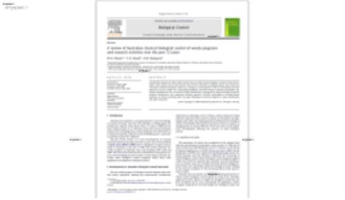 a review of australian classical biological control of weeds programs and research activities over the past 12 years