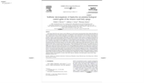 Soilborne microorganisms of Euphorbia are potential biological control agents of the invasive weed leafy spurge