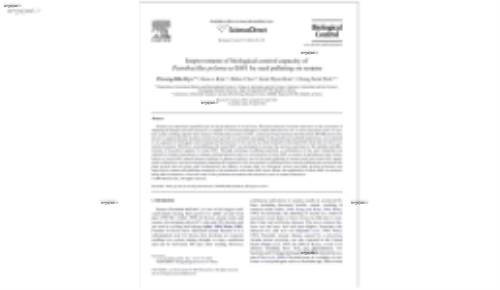 Improvement of biological control capacity of Paenibacillus polymyxa E681 by seed pelleting on sesame