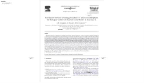 Correlation between screening procedures to select root endophytes for biological control of Fusarium verticillioides in Zea mays L