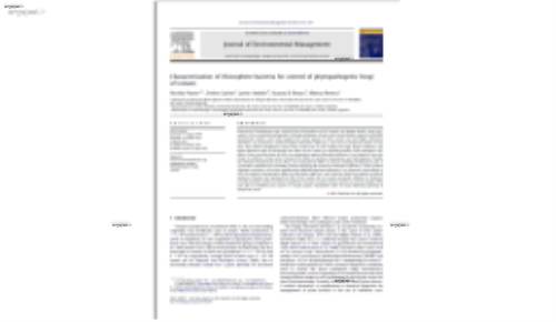 Characterization of rhizosphere bacteria for control of phytopathogenic fungi of tomato