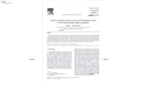 American chestnut sprout survival with biological control of the chestnut-blight fungus population