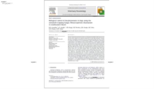 Biological control of Ancylostomosis in dogs using the nematode-trapping fungus Monacrosporium thaumasium in southeastern Brazil