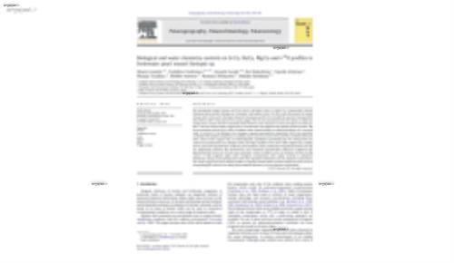 Biological and water chemistry controls on Sr/Ca, Ba/Ca, Mg/Ca and δ18O profiles in freshwater pearl mussel Hyriopsis sp.