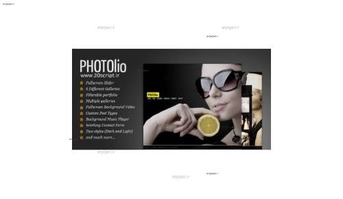 دانلود قالب فتوگرافی و نمونه کار Photolio نسخه 1.7.7 برای وردپرس